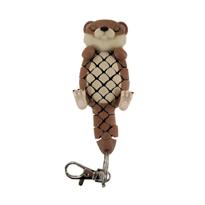 Flexy Fidget 3D Printed Otter Keychain