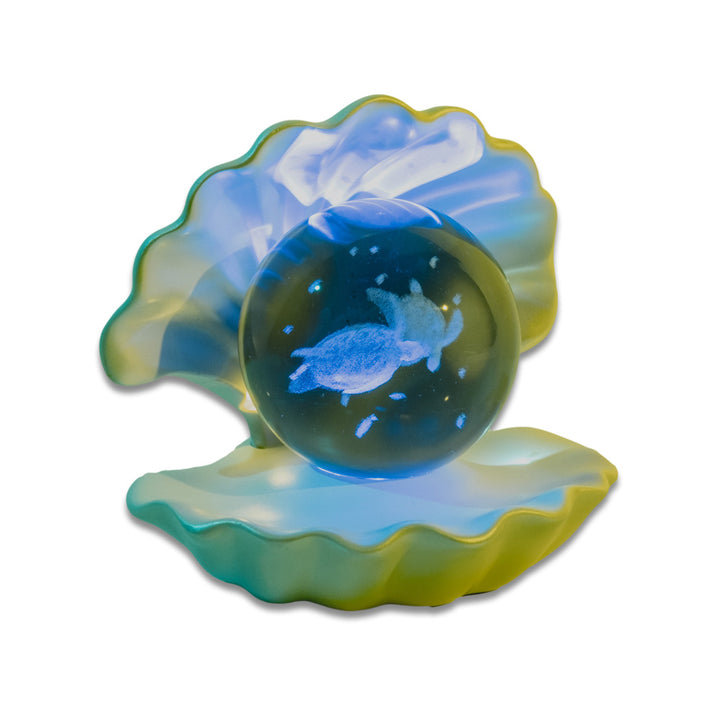 Sea Life Etched Glass Globe