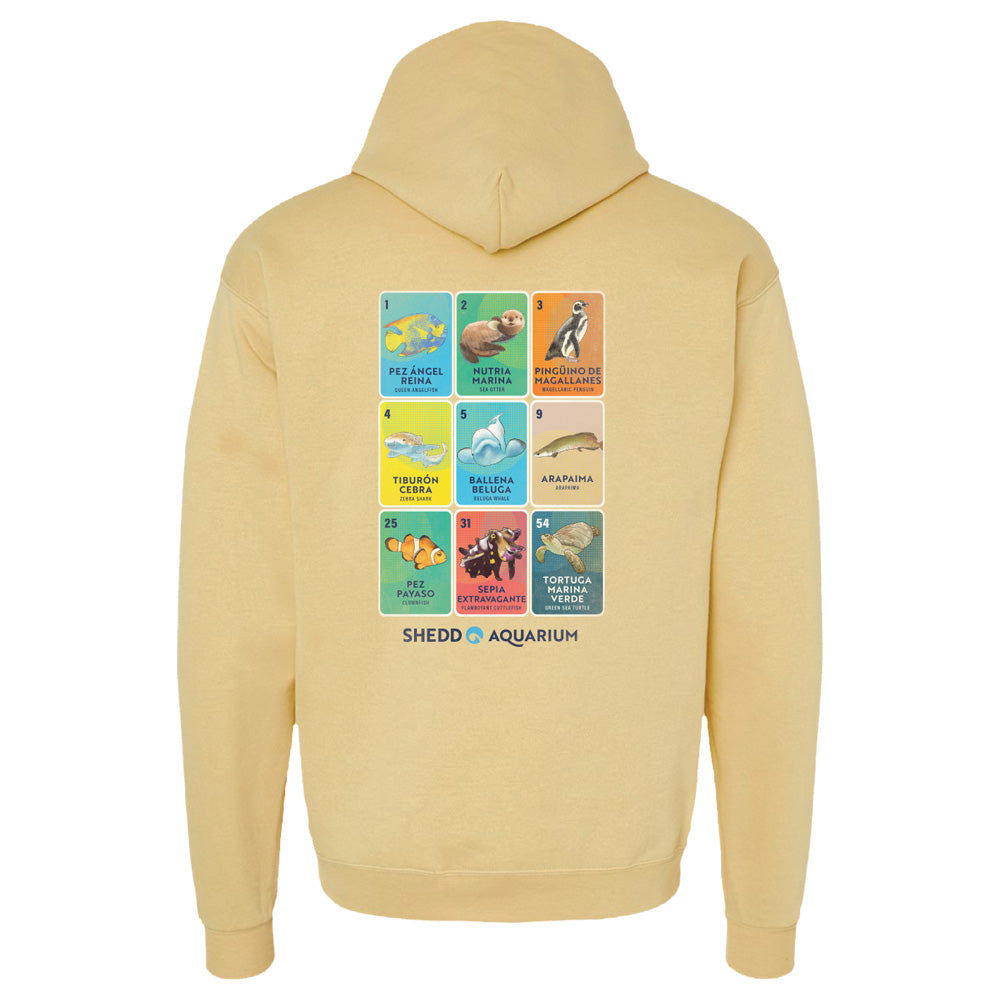 Shedd Aquarium Lotería Hooded Sweatshirt