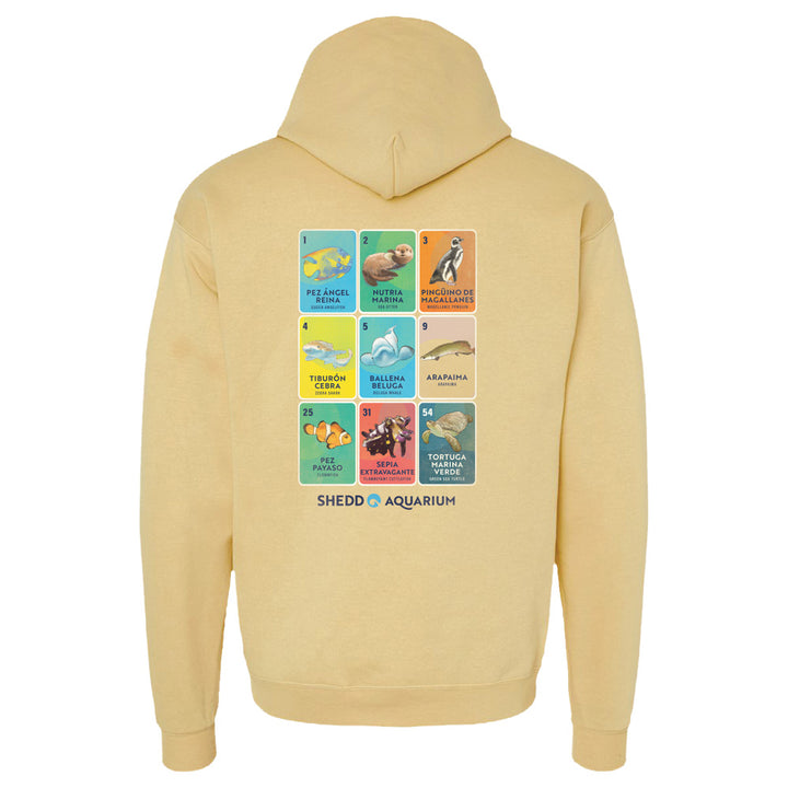 Shedd Aquarium Lotería Hooded Sweatshirt