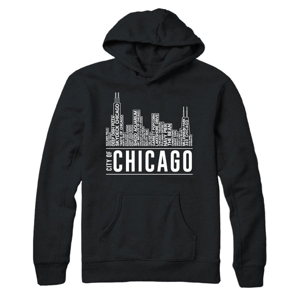 Adult Hooded Chicago Skyline Sweatshirt – Shedd Aquarium Gift Store