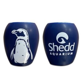 Blue Shedd Aquarium Penguin Shot Glass