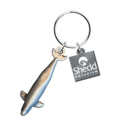 Shedd Aquarium Pewter Beluga Keychain